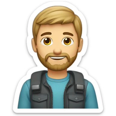 a-caucasian-boy-with-beard-who-wears-a-papaha sticker