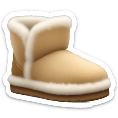 fuzzy ugg slippers sticker
