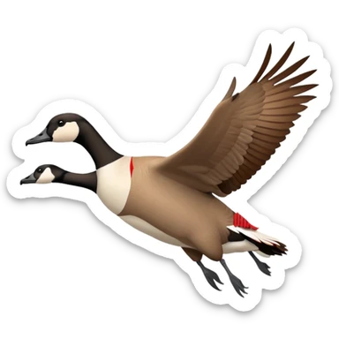 The Canada Goose Is Flying Thanksgiving Day sticker