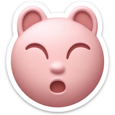 Blushing and embossed  sticker