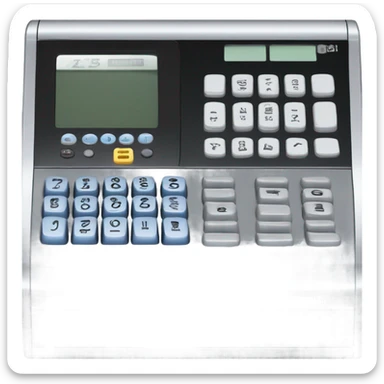 small cash register sticker