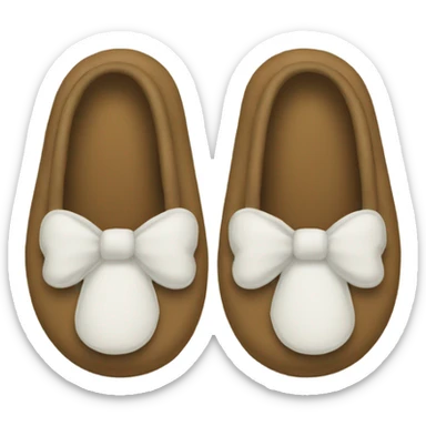 slippers design shaped like letter h sticker