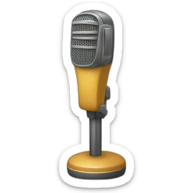 Portabil microfon sticker