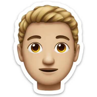 artist with bruises under the eyes sticker