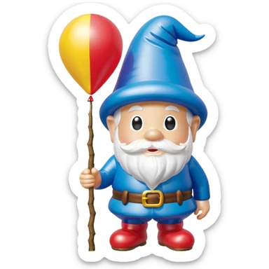   jeff koons style garden gnome inflatable SPAM balloon art sticker