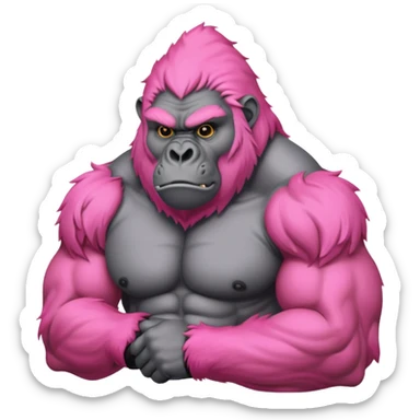 Pink silverback  sticker