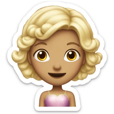 Sugarplum fairy with blonde hair sticker