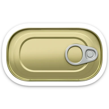 lata de atun con la tapa cerrada sticker