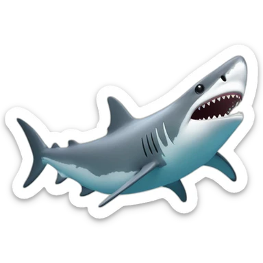 Un requin qui fume sticker