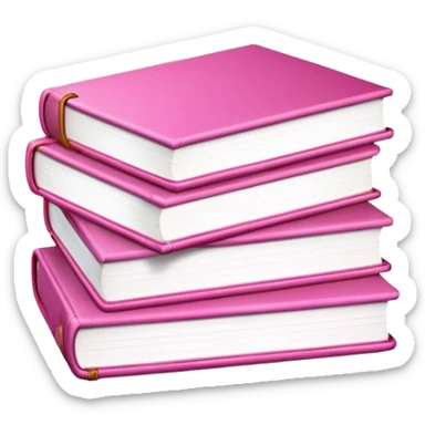 ￼ pink books sticker
