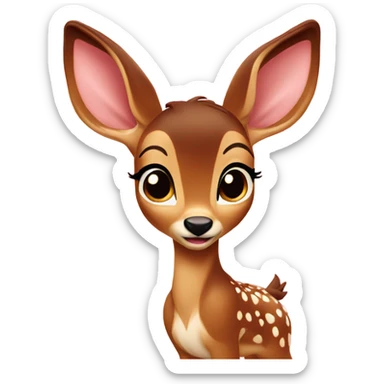 bambi with 🎀 sticker