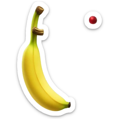 Banana christmas tree sticker