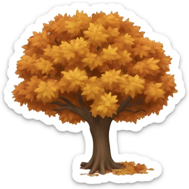 fall tree sticker