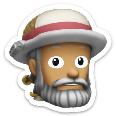 create the one piece chopper  sticker