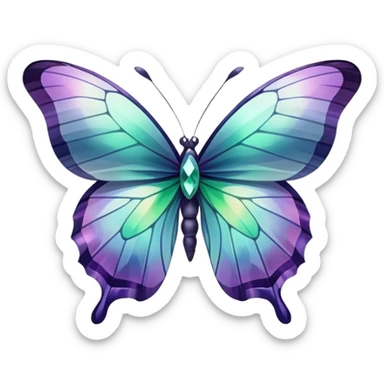 Fluorite butterfly sticker