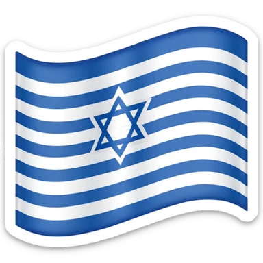 israeli flag sticker