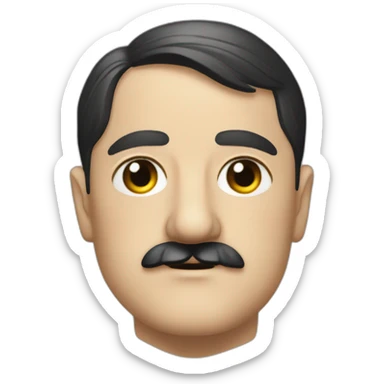 Adolf hitler with a béer sticker