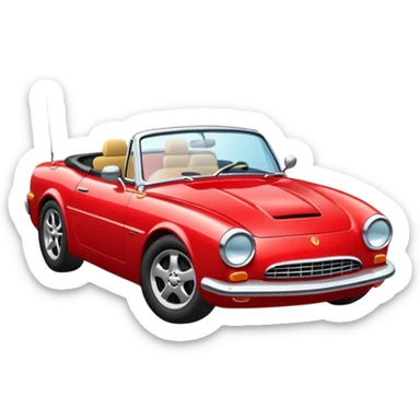 voiture decapotable sticker