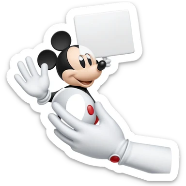 mac os icon hand mickey mouse sticker