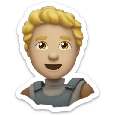 Disparando al aire sticker