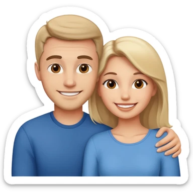 beautiful loving couple sticker