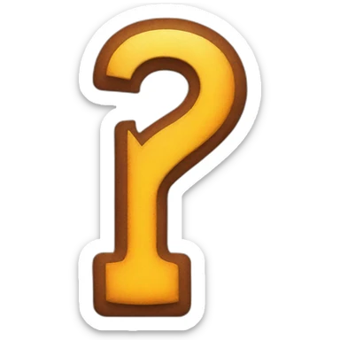 exclamation mark in the form of an iron sticker