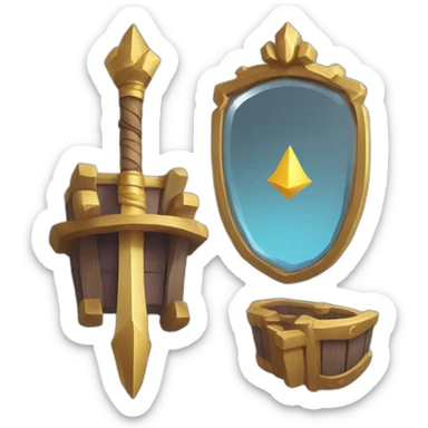 Miroir clash royale sticker