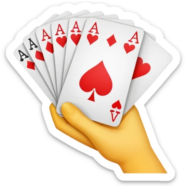 Shuffling Cards sticker