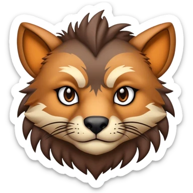 Badass, handsome, gorgeous, beautiful, cute, adorable edgy, animal-creature sticker