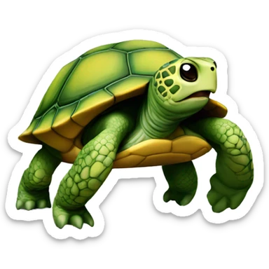 Tortue qui explose sticker