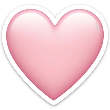 Light pink heart sticker