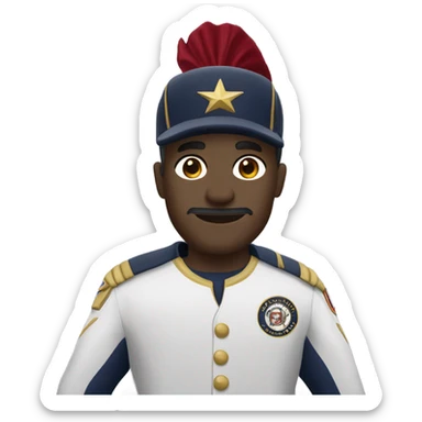 Left hand up in a Washington commanders uniform sticker