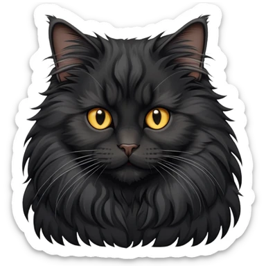 black maine coon sticker