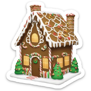 gingerbread house sticker