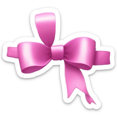 Disco ball with a pink bow sticker