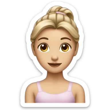 girl with a ballet barre sticker