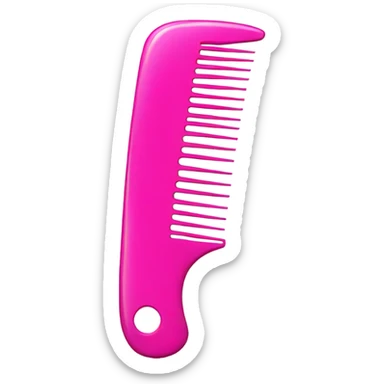 Pink comb sticker