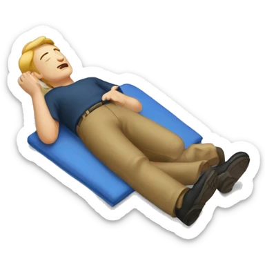 Someone who is fainting sticker