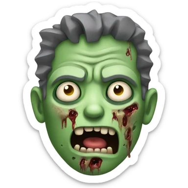 Sleepy zombie  sticker