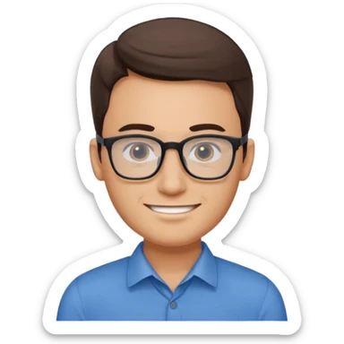 office worker man, make 2 variant, two of them are proper but have different characteristic sticker