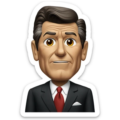 Ronald Reagan serious sticker