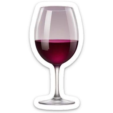 Wine glass sticker