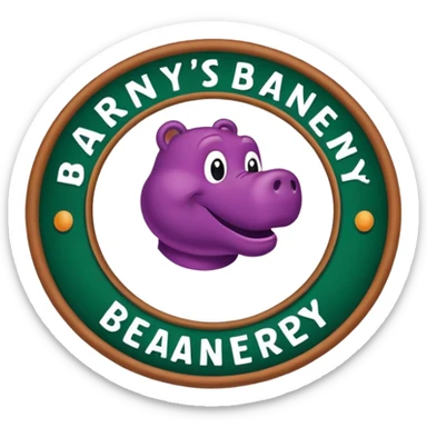 Barney’s Beanery logo sticker