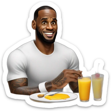 Lebron james take his breakfast sticker