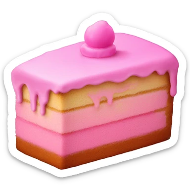 Pink frosted cake  sticker