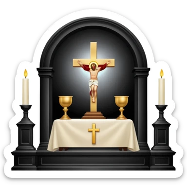 Holy Mass on the Alter of the Church sticker