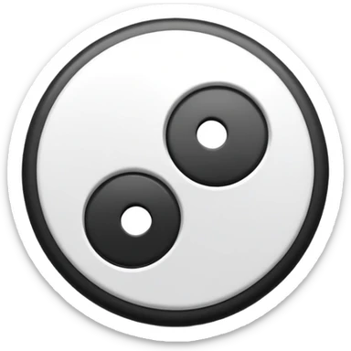 Yin yang yoyo sticker