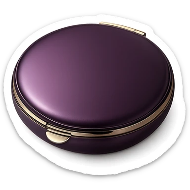 purple luxury compact mirror sticker