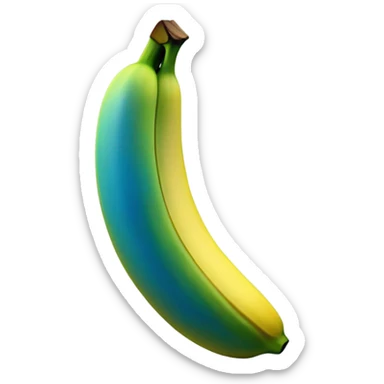 Blue banana sticker