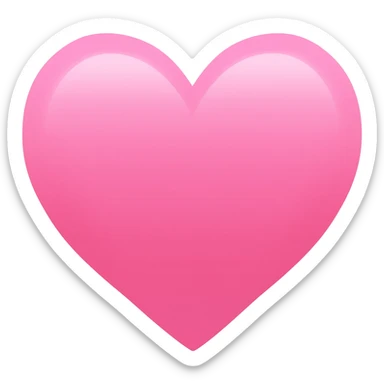 Pink heart sticker